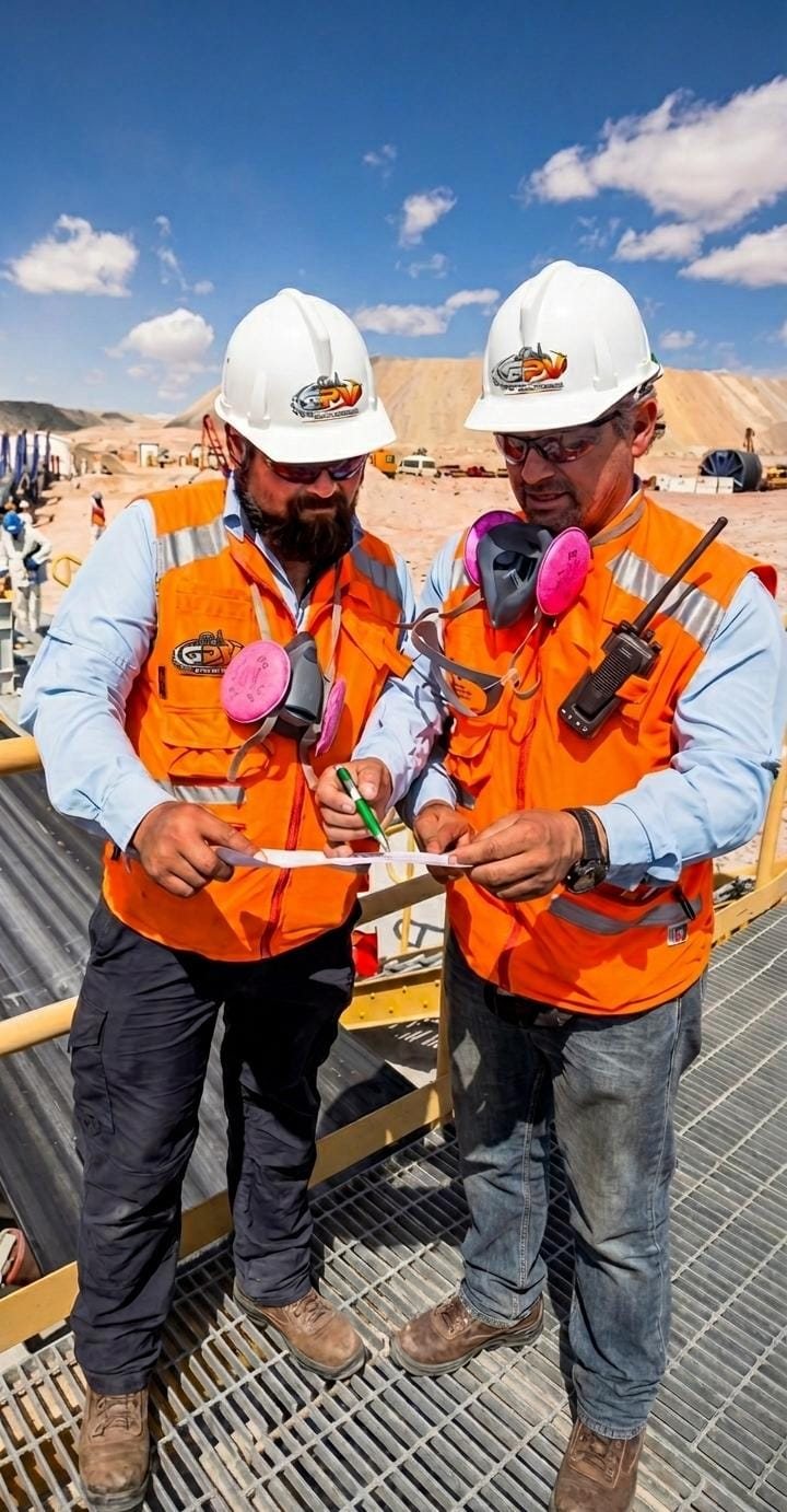 Equipo GPV en terreno realizando mantenimiento